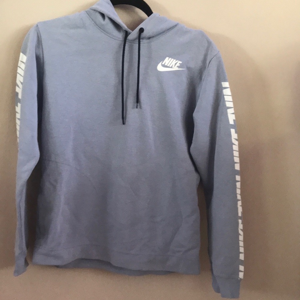light blue nike  hoodie
